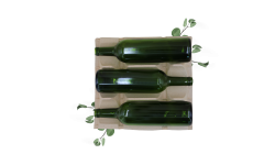 Alvéole en cellulose moulée 3 Magnums (Bordeaux)