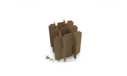 Casier carton compact 12 bouteilles 37.5cl