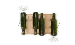 Alvéole CM6 avec repose col en cellulose moulée (Bordeaux)