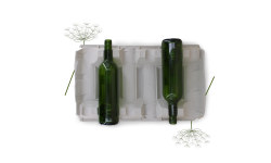 Alvéole double face en cellulose moulée (Bordeaux)