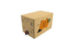 Bag-in-box carré carton jaune 10L