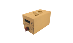 Bag-in-box carré carton jaune 5L