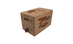 Bag-in-box carré carton marron 10L