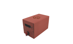 Bag-in-box carré carton rouge 5L