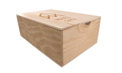 Caisse bois à clouer 12 bouteilles 75cl Bordeaux (intérieur : alvéole)