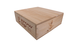 Caisse bois à clouer 1x3 magnums 1,5L Bordeaux