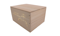 Caisse bois à clouer 6 bouteilles Bourgogne Sommelière