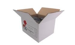 Carton d'expédition blanc 6 bourgogne 2X3 Séduction/Authentique