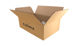 Carton d'expédition jaune 12 Bordeaux 2X6