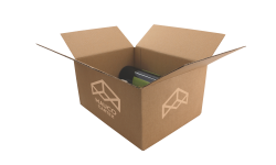 Carton d'expédition 6 Bordeaux HT 152 2X3 simple cannelure 