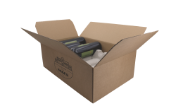 Carton d'expédition 12 Bordeaux HT 155 2X6 double cannelure