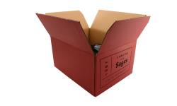 Carton d'expédition rouge 303x238x152mm