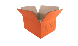 Caisse carton d'expédition orange 303x238x152mm
