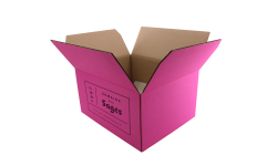 Carton d'expédition rose 6 Bordeaux 2X3