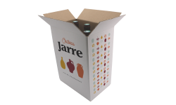 Carton d'expédition blanc 6 Bordeaux verre à verre HT300 DT Manut