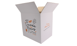 Carton d'expédition blanc 12 Bordeaux HT 300 DT Manut