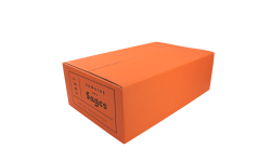 Caisse carton d'expédition orange 478x303x151