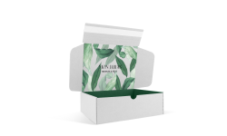 Boîte d'expédition 253x203x83mm avec bande adhésive et bande d'arrachage