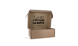 Boîte d'expédition 446x344x155mm avec bande adhésive
