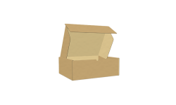 Boîte d'expédition 446x344x155mm avec bande adhésive et bande d'arrachage