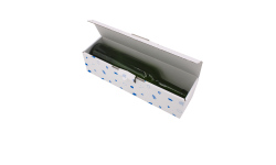 Coffret carton kraft blanc 1 bouteille Bordeaux 