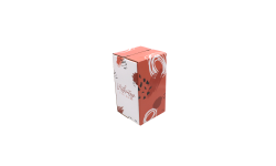 Bag-in-box carré carton décor authentique rose 10L